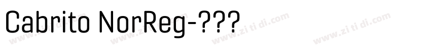 Cabrito NorReg字体转换